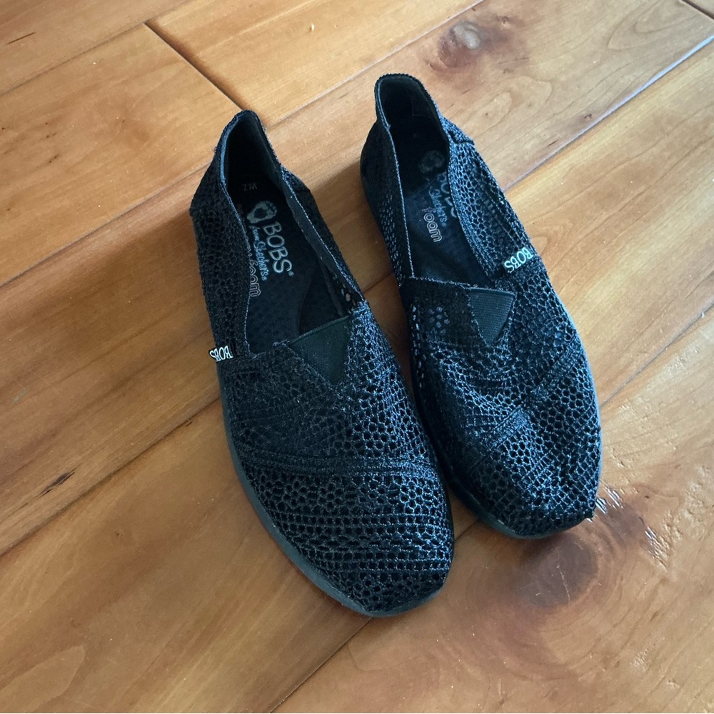 Skechers BOBS Women's Black Slip-On Shoe size 7